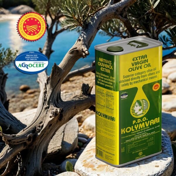 Kolymvari P.D.O. Premium Olivenöl – 5L Kanister – Extra Nativ aus Kreta | 100% Koroneiki Oliven | Kaltextraktion & Handernte | Nährstoffreich und naturrein | Höchste Qualität mit niedrigem Säuregehalt für Gesundheit und Geschmack - Image 6